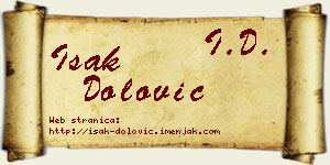 Isak Dolović vizit kartica